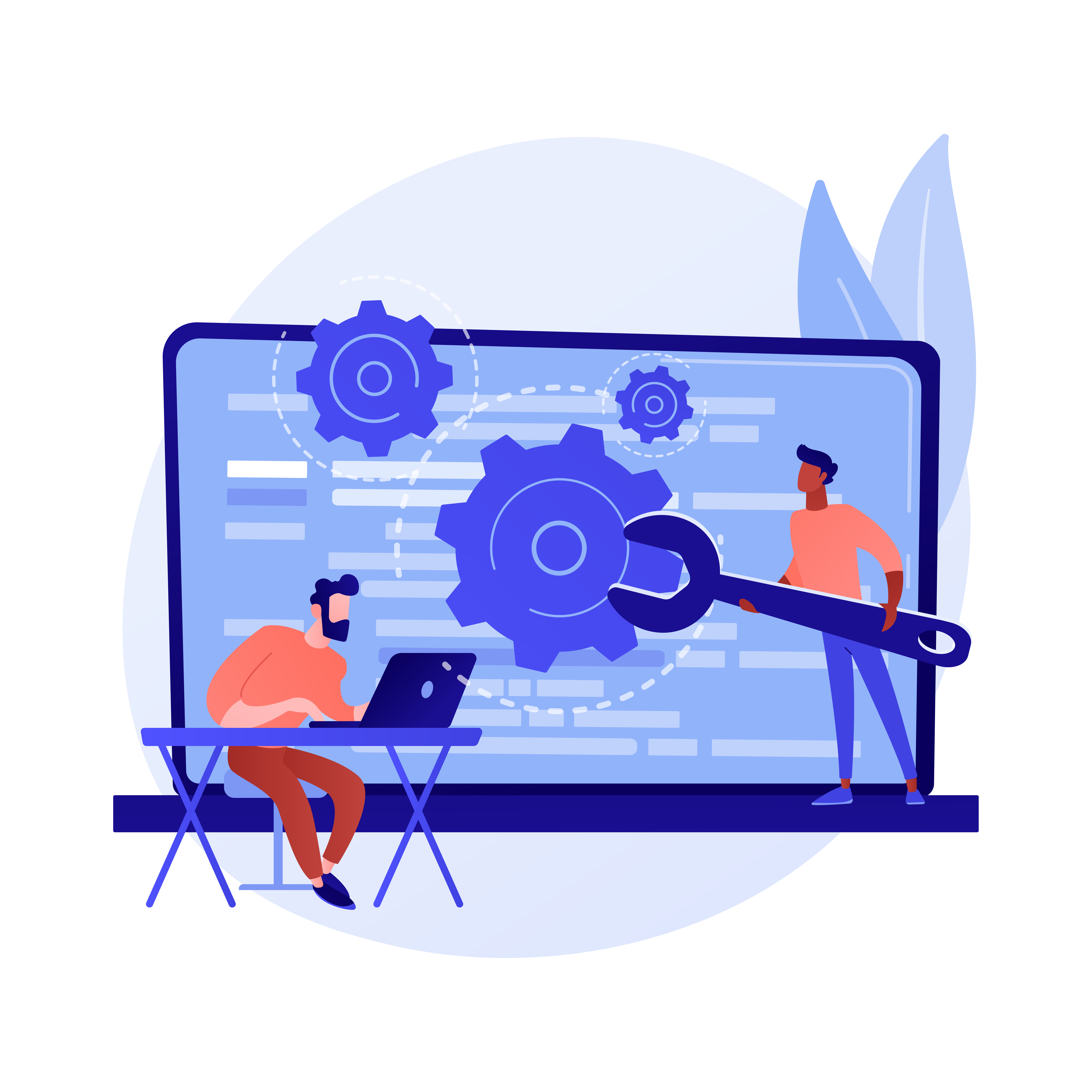 Custom style script vector concept metaphor