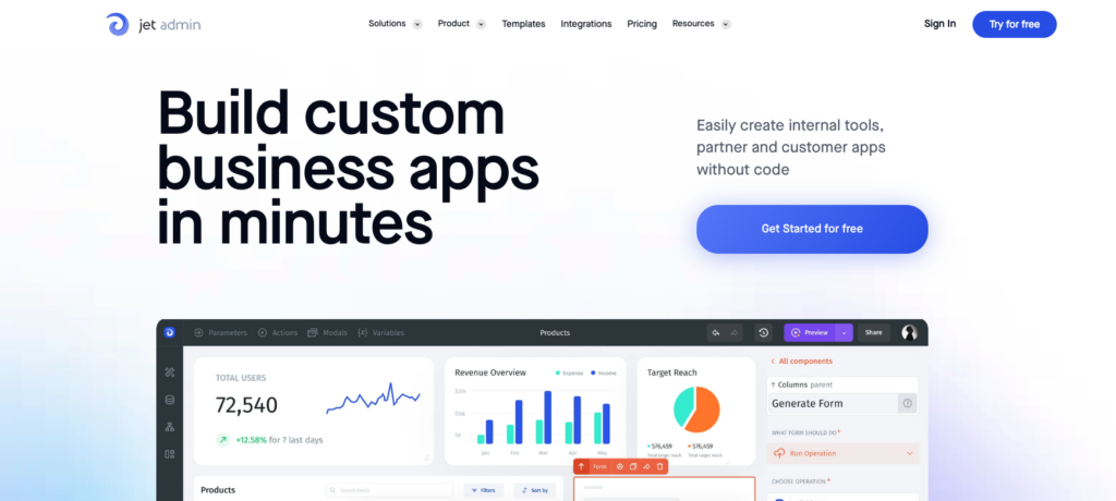 Jet Admin Review - No Code app Details, Pricing, & Features - 2024